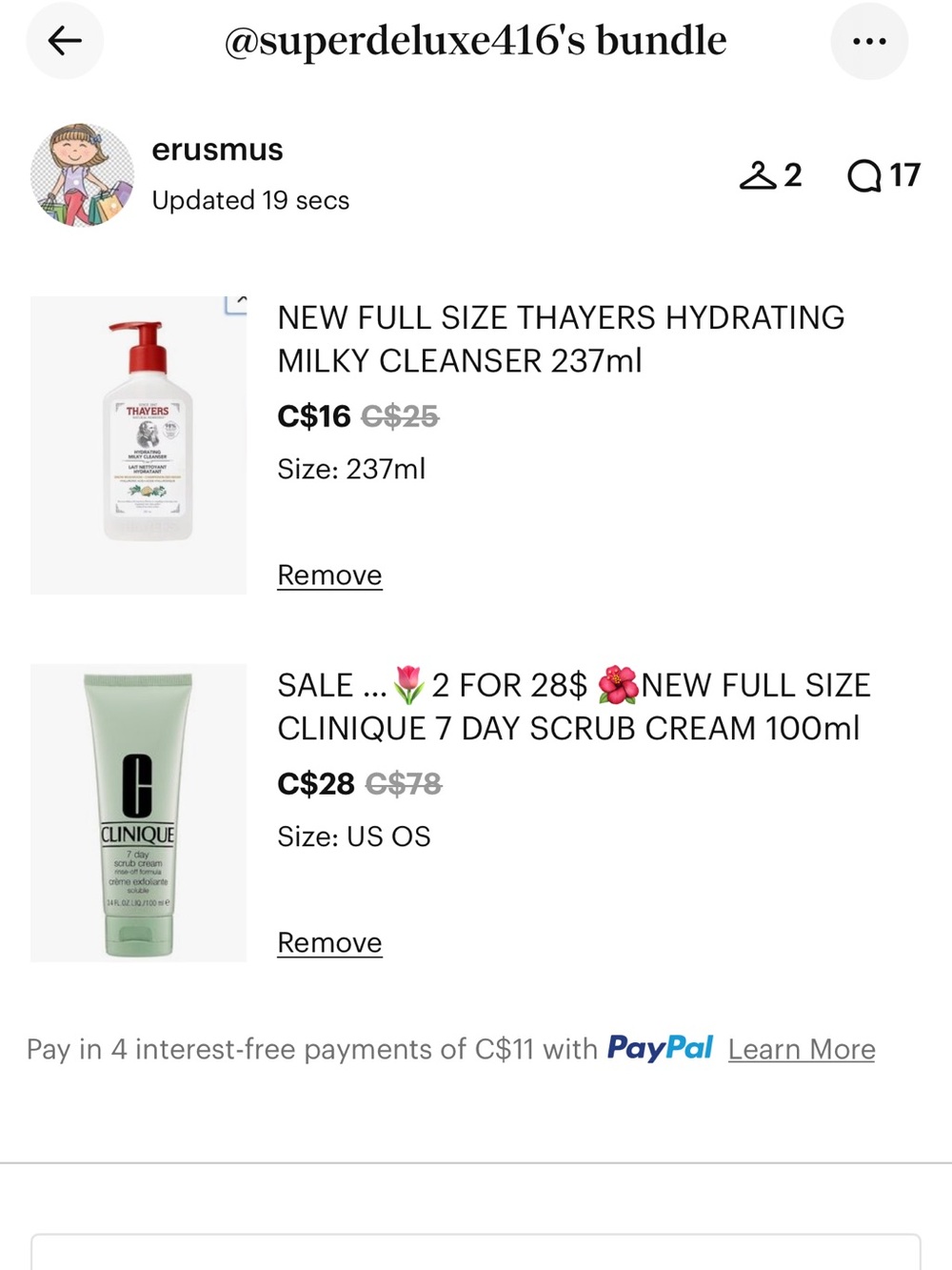 New skincare bundle